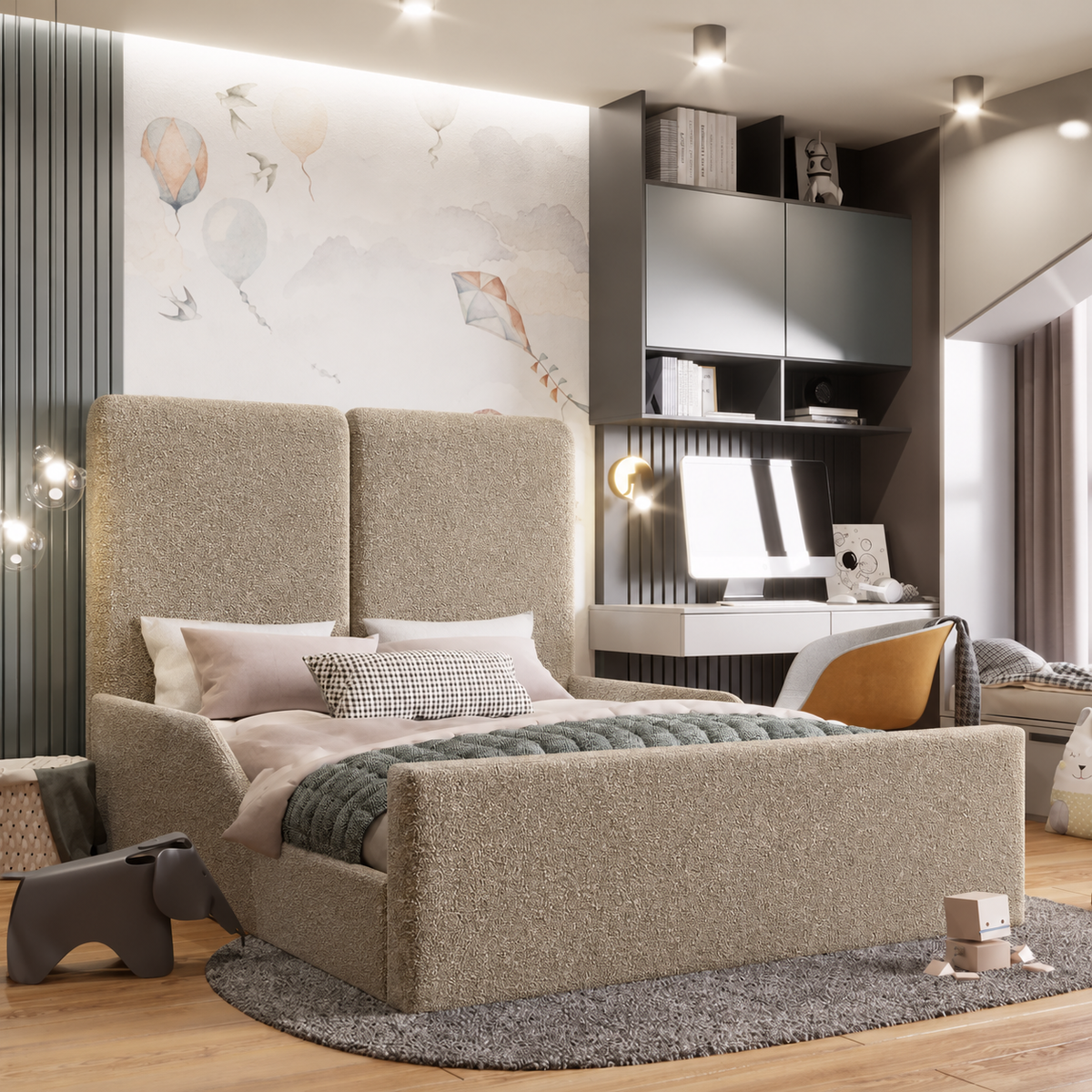 Boucle Warwick Andes Nougat