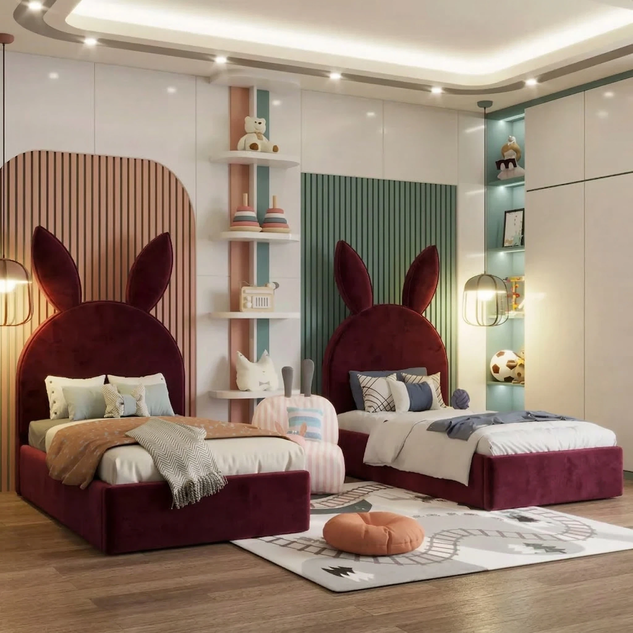 Plush Velvet Burgundy