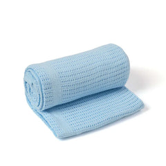 Clair De Lune Cellular Pram Blanket Pram - 90 x 70 cm Blue