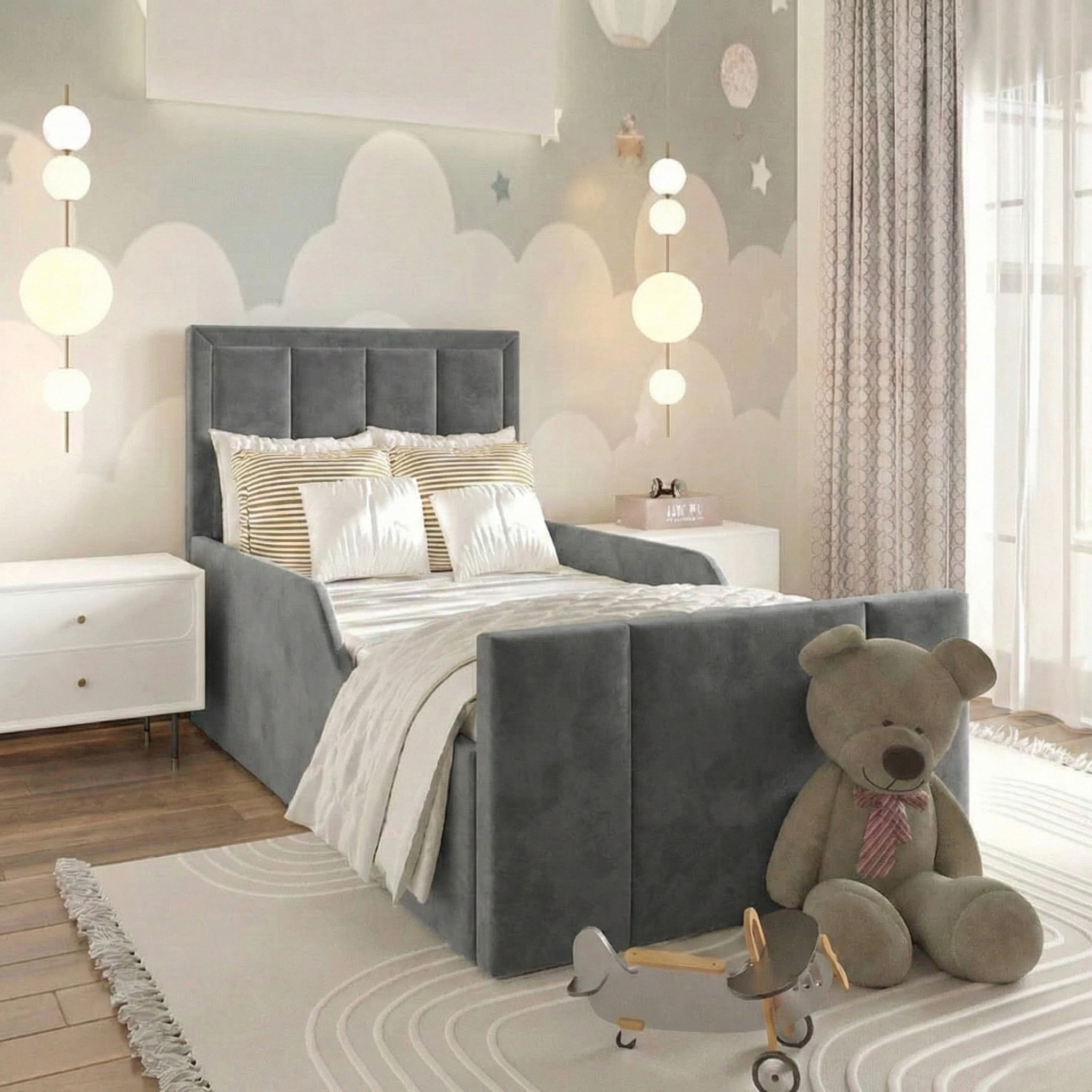 Plush Velvet Charcoal