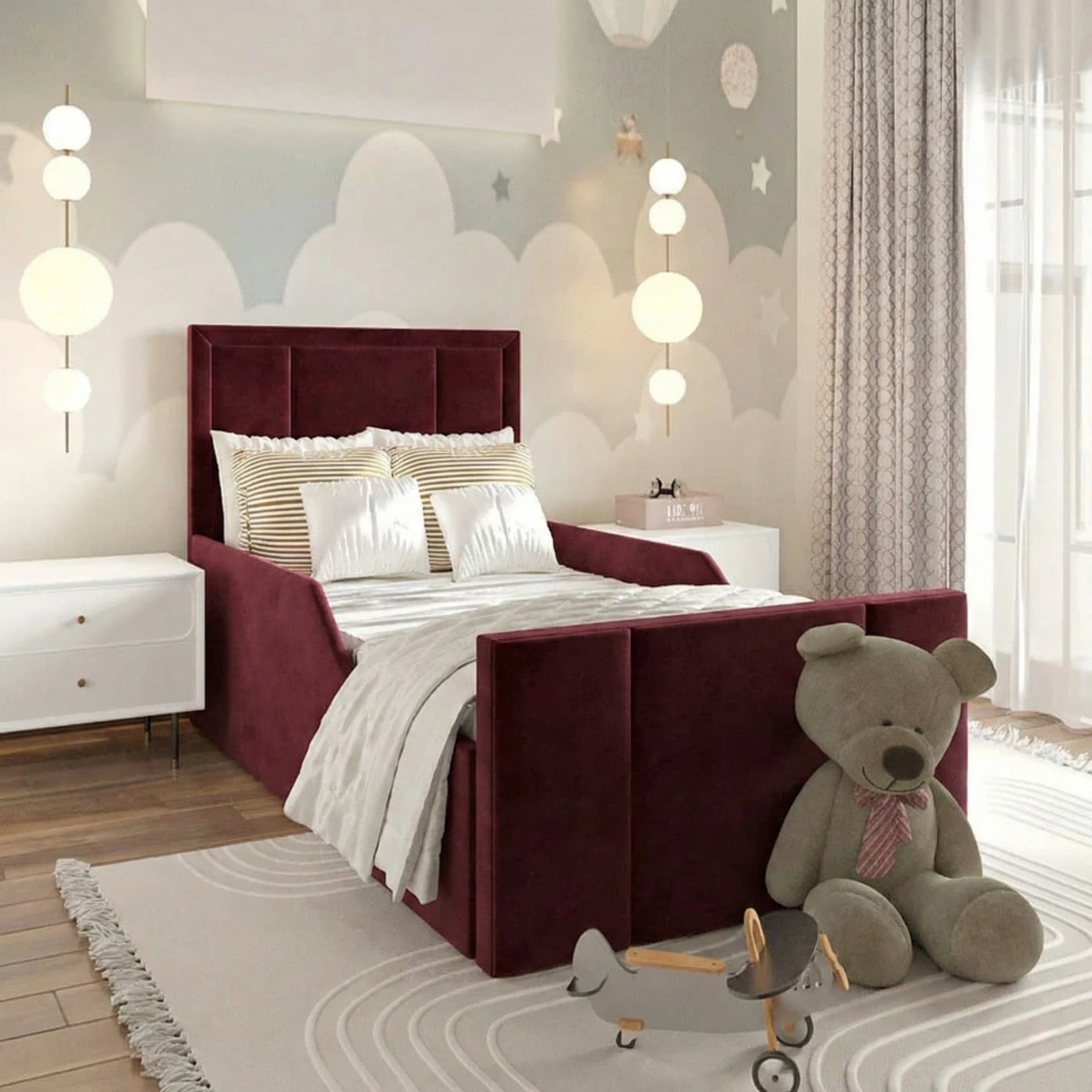 Plush Velvet Burgundy