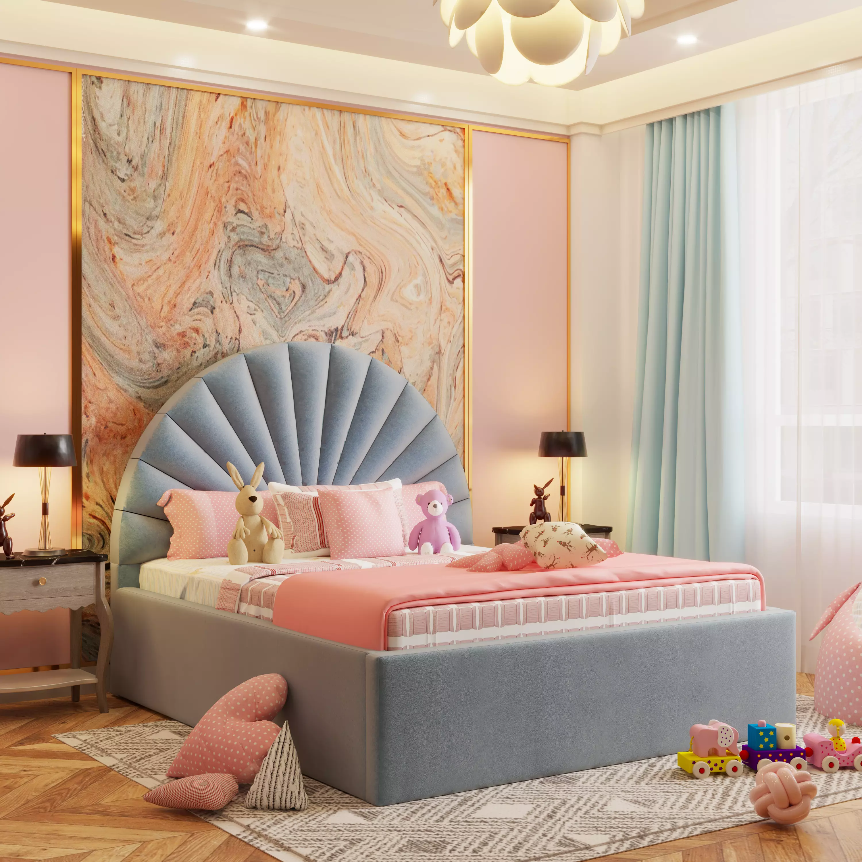 Plush Velvet Ice Blue