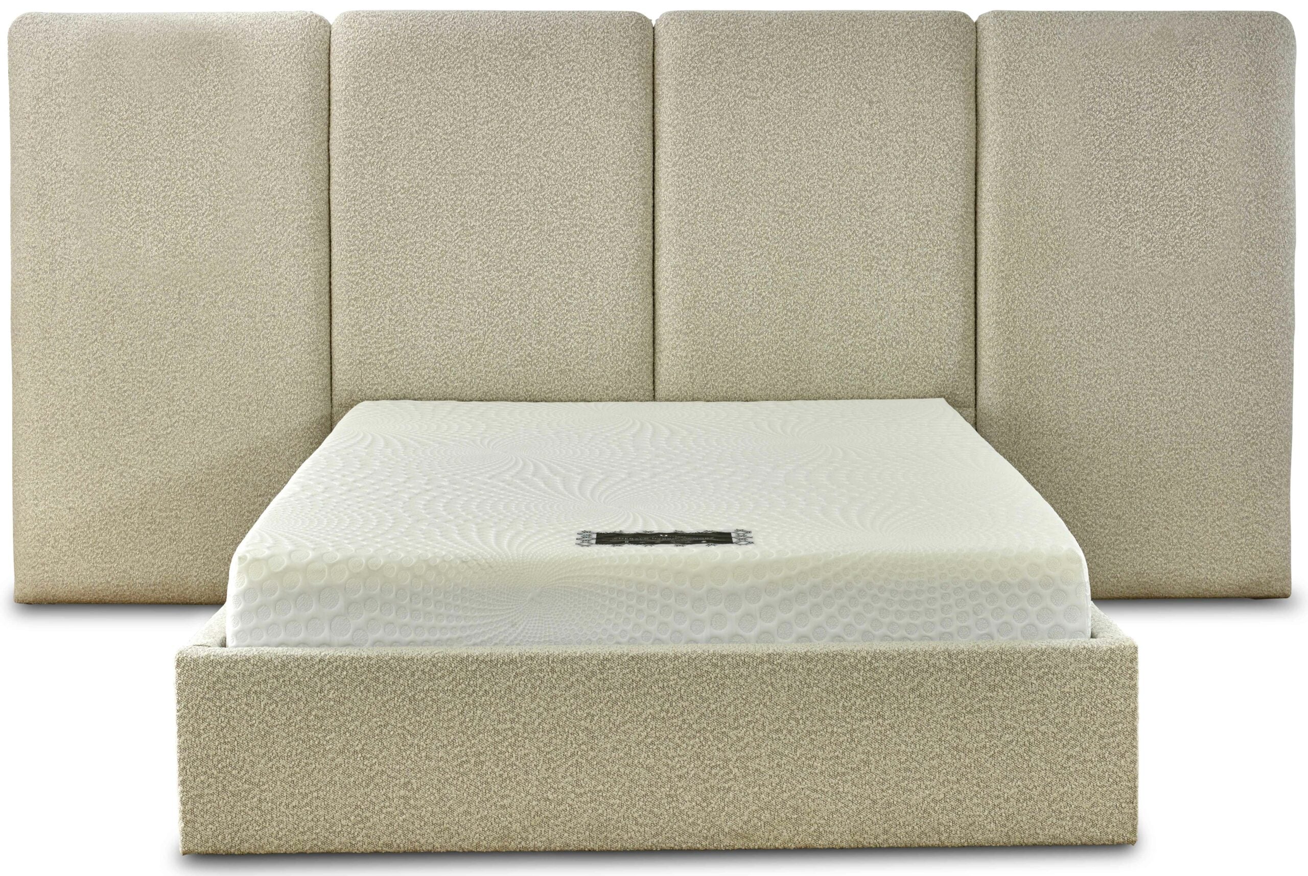 Teddy Light Boucle Bed Frame