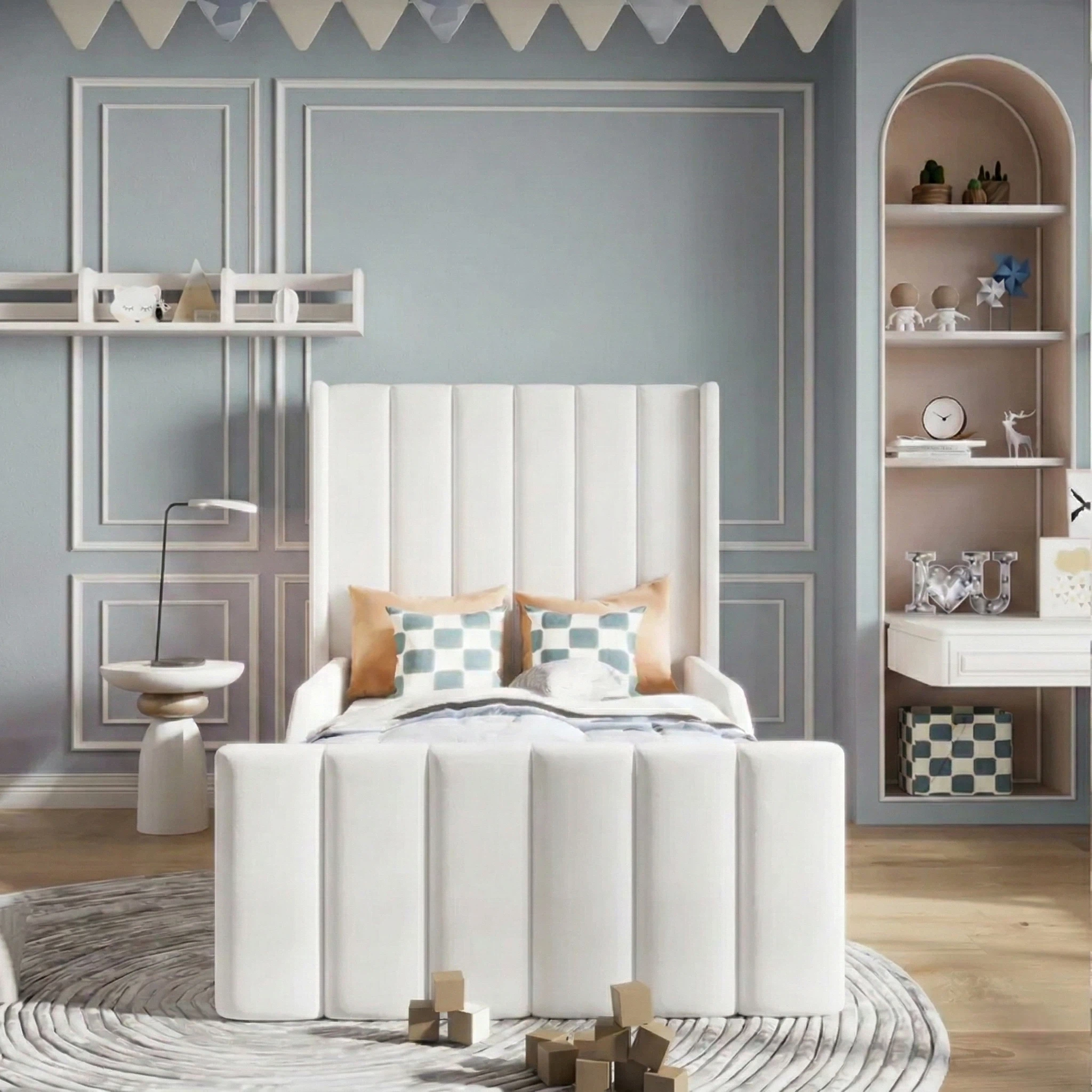 Plush Velvet White