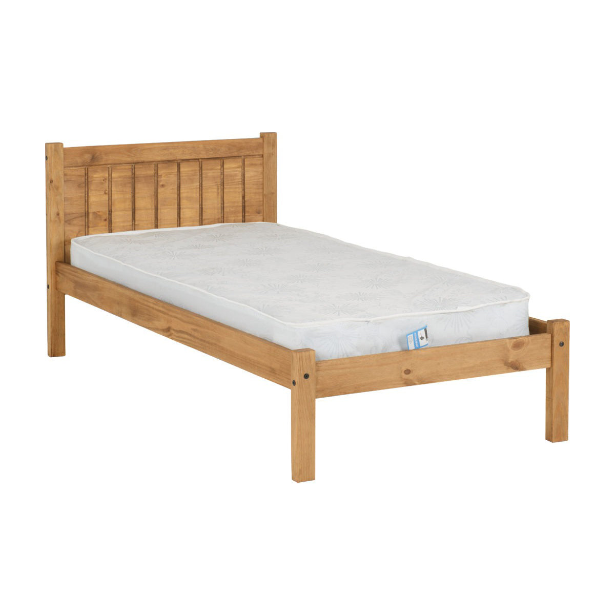 Maya 3FT Bed - Distressed Waxed Pine