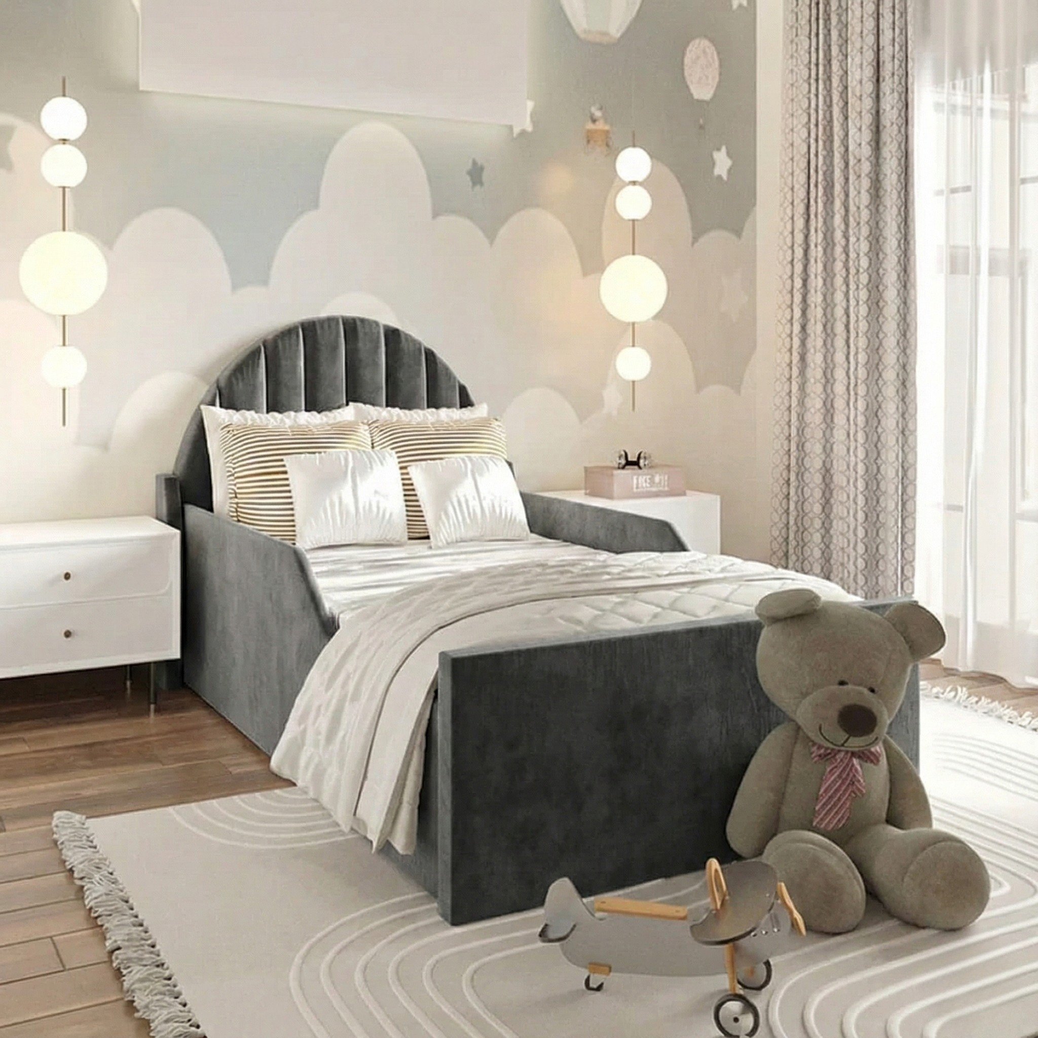 Plush Velvet Charcoal