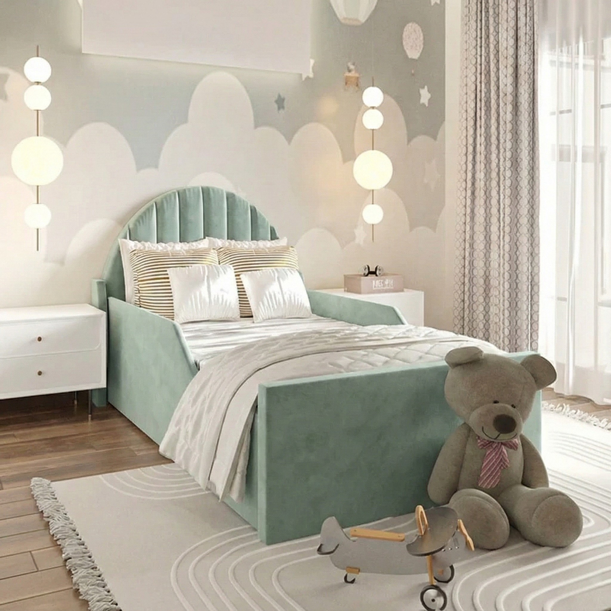 Plush Velvet Seafoam