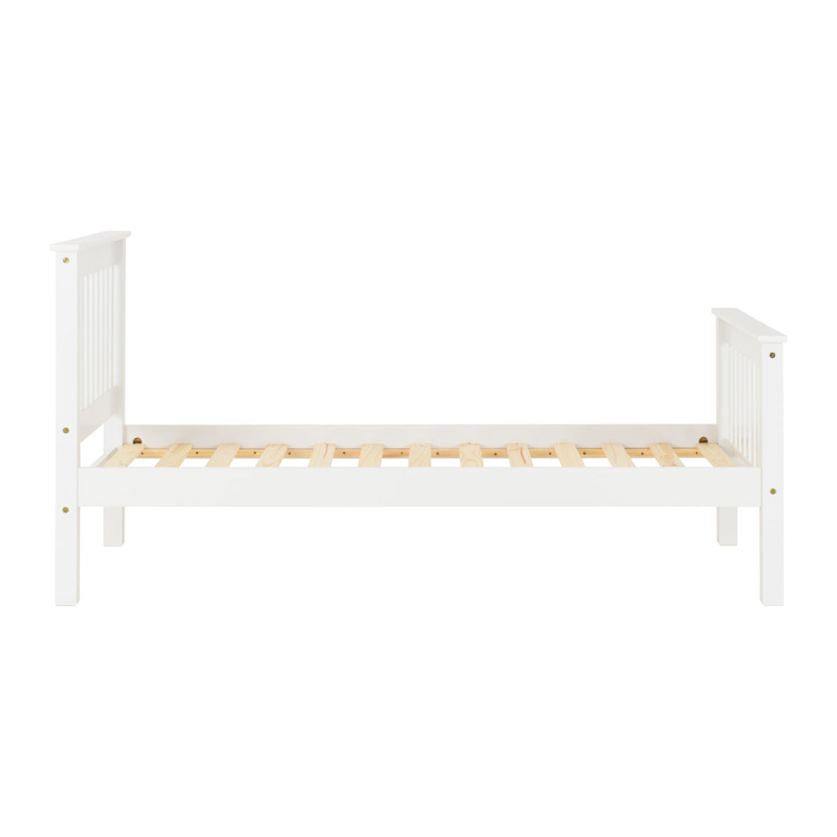 Monaco 3FT Bed High Foot End - White