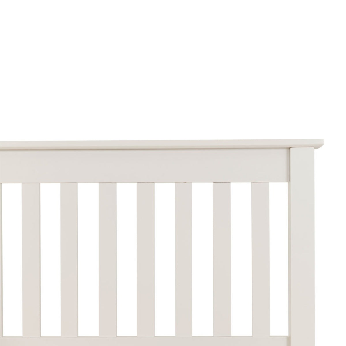 Monaco 4FT Bed High Foot End - White