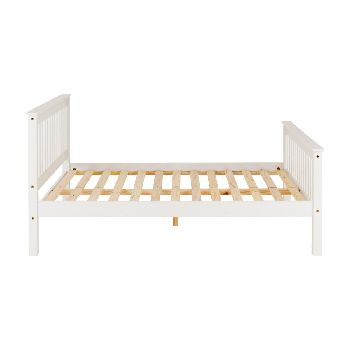 Monaco 4FT Bed High Foot End - White