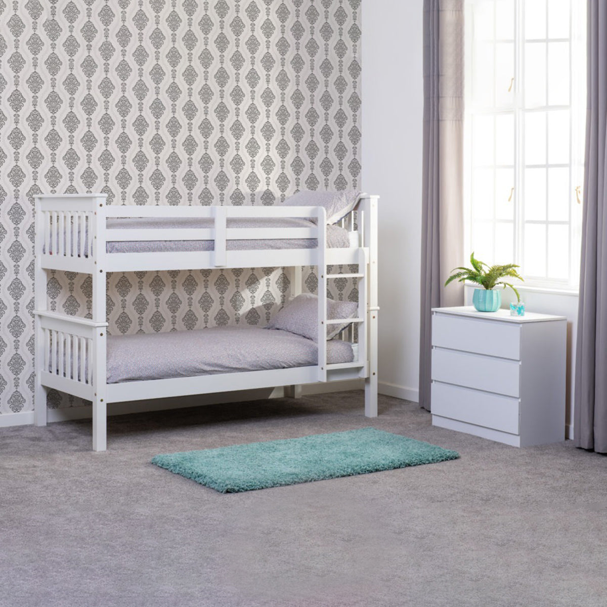 Neptune 3FT Bunk Bed - White