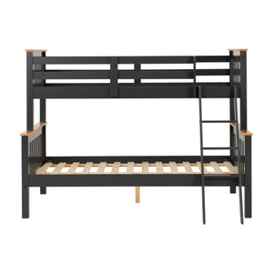 Neptune Triple Sleeper Bunk Bed - Grey/Oak Effect