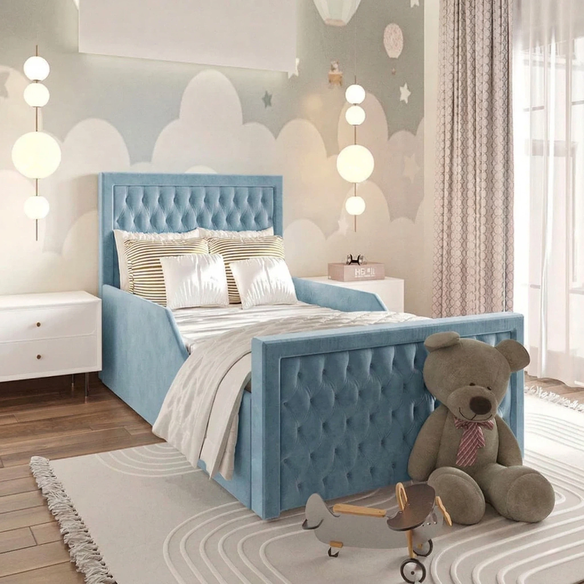 Plush Velvet Ice Blue