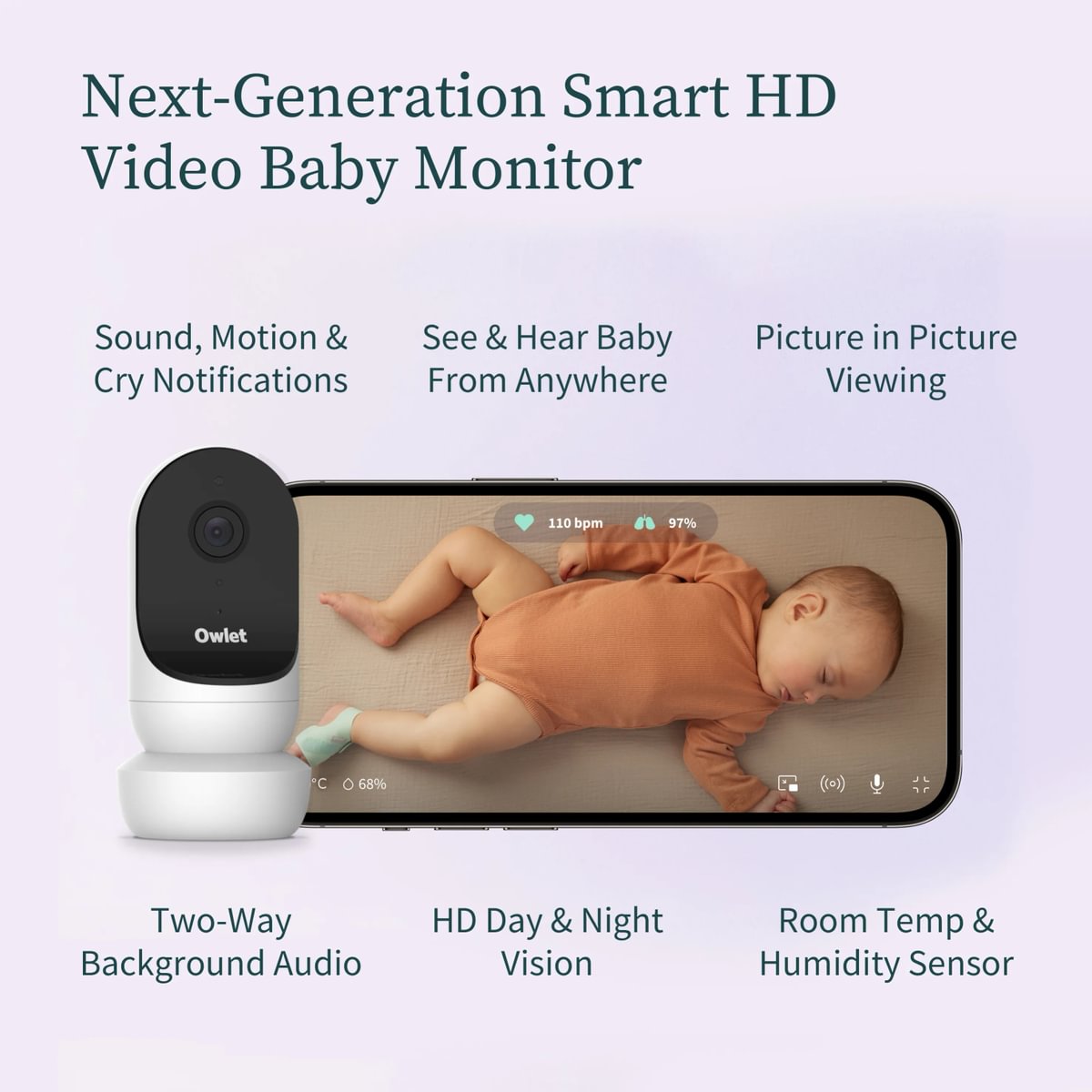 Owlet Cam 2 Baby Monitor - White