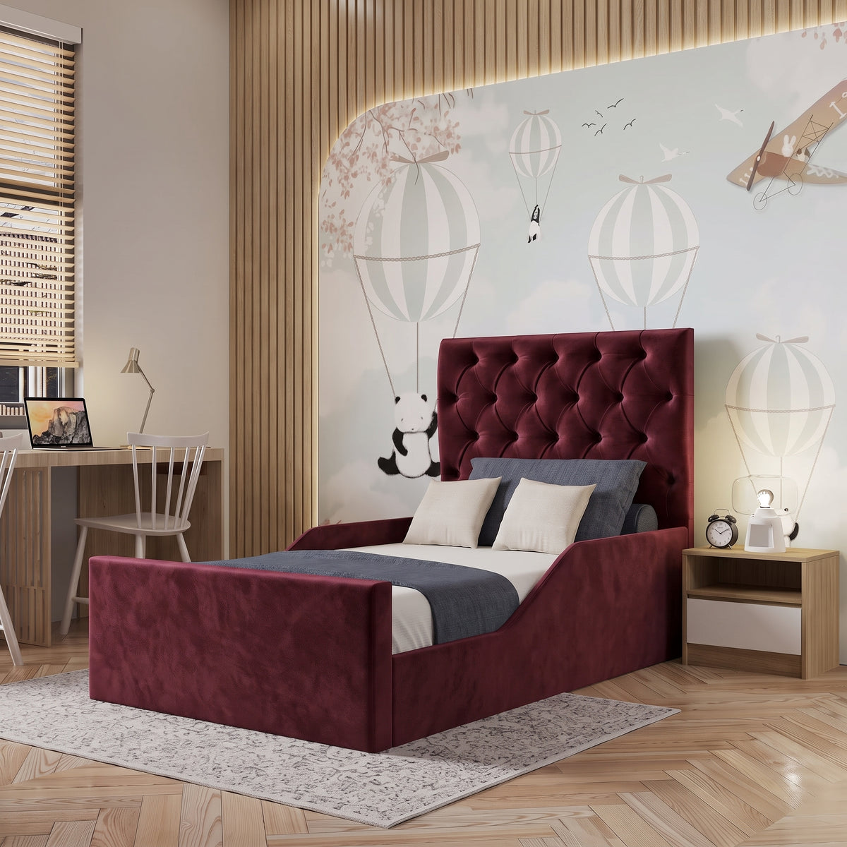 Plush Velvet Burgundy
