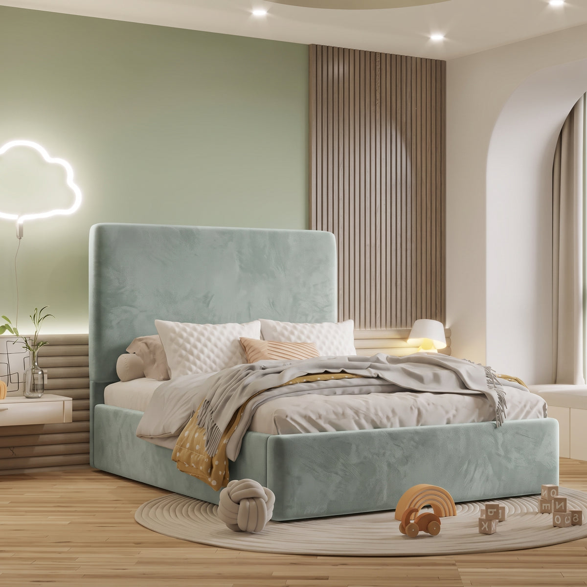 Plush Velvet Seafoam