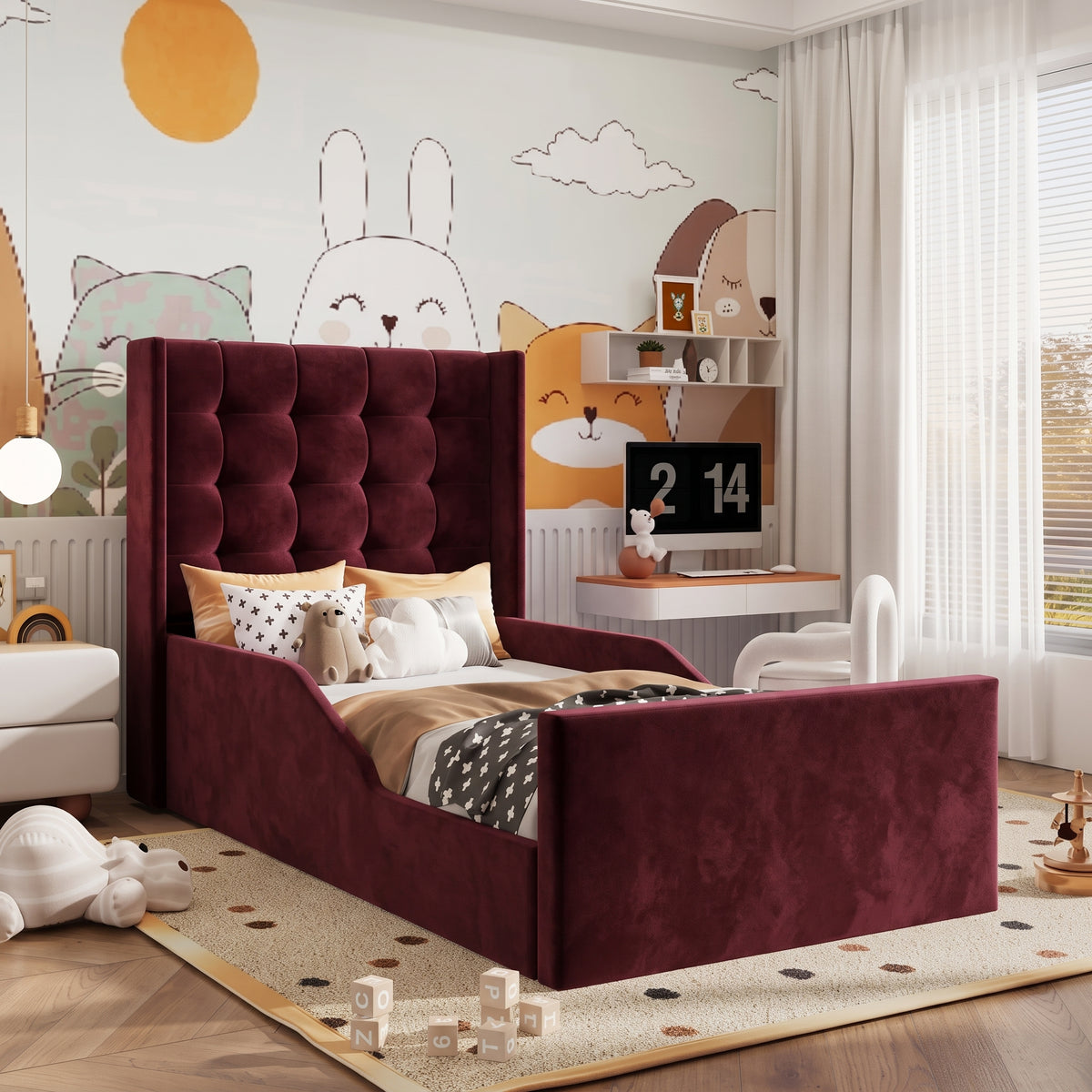Plush Velvet Burgundy