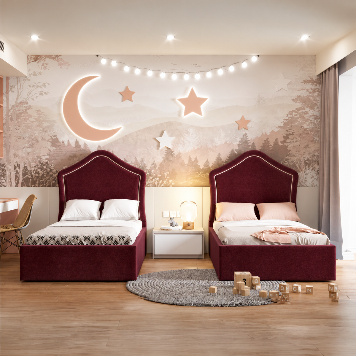Plush Velvet Burgundy