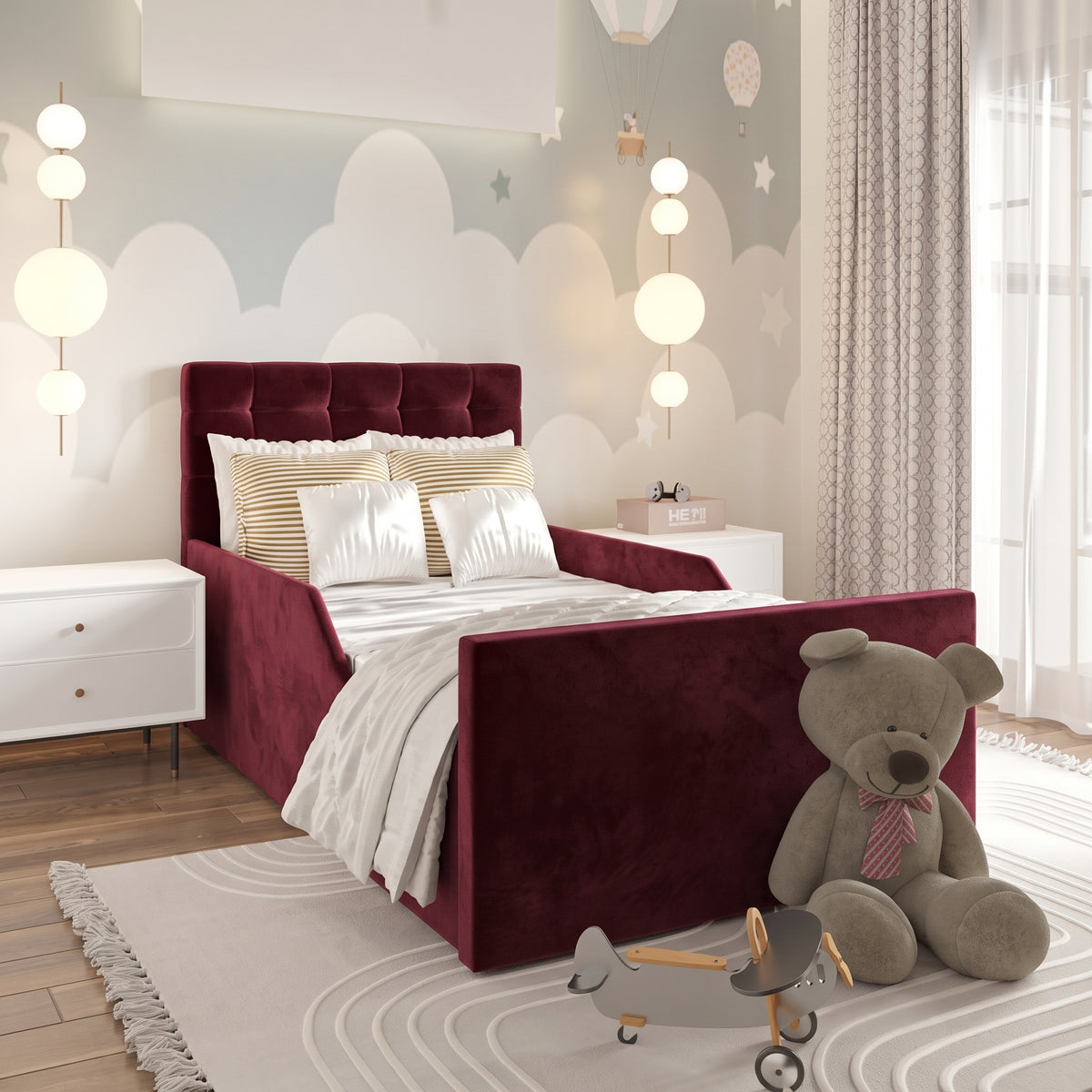 Plush Velvet Burgundy