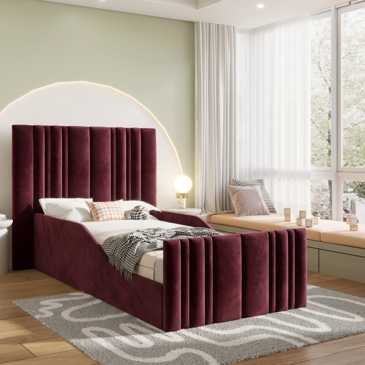 Plush Velvet Burgundy