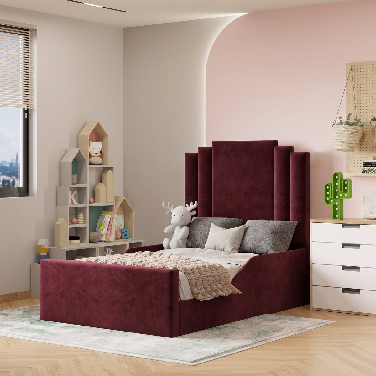 Plush Velvet Burgundy
