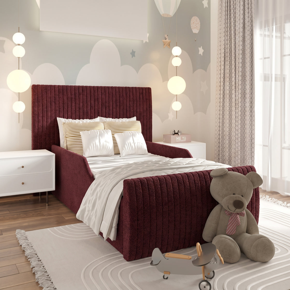 Plush Velvet Burgundy