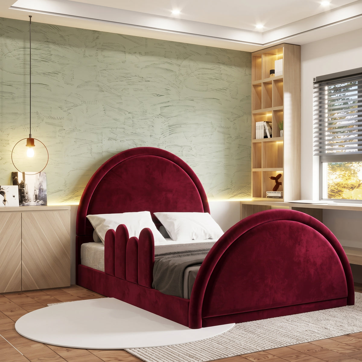Plush Velvet Burgundy
