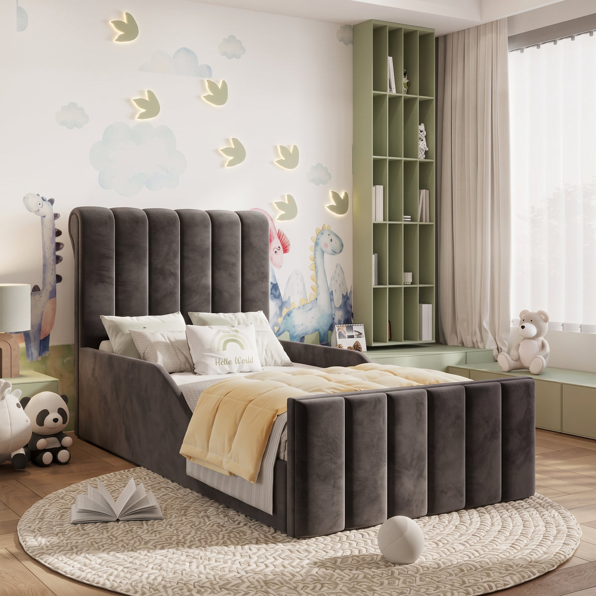 Plush Velvet Charcoal