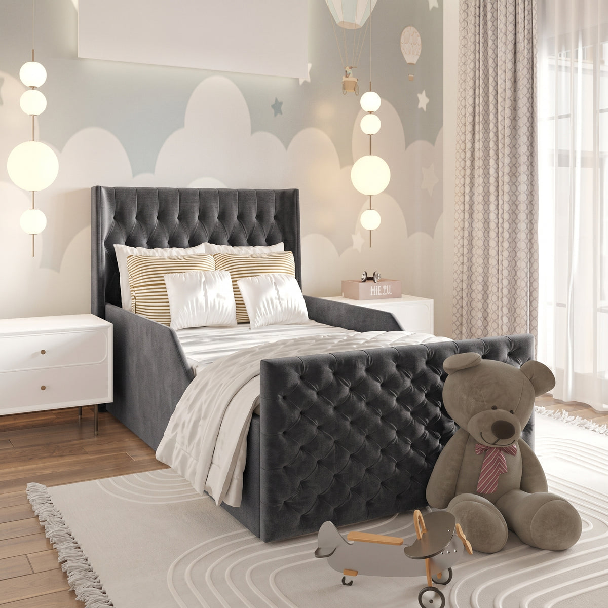 Plush Velvet Charcoal