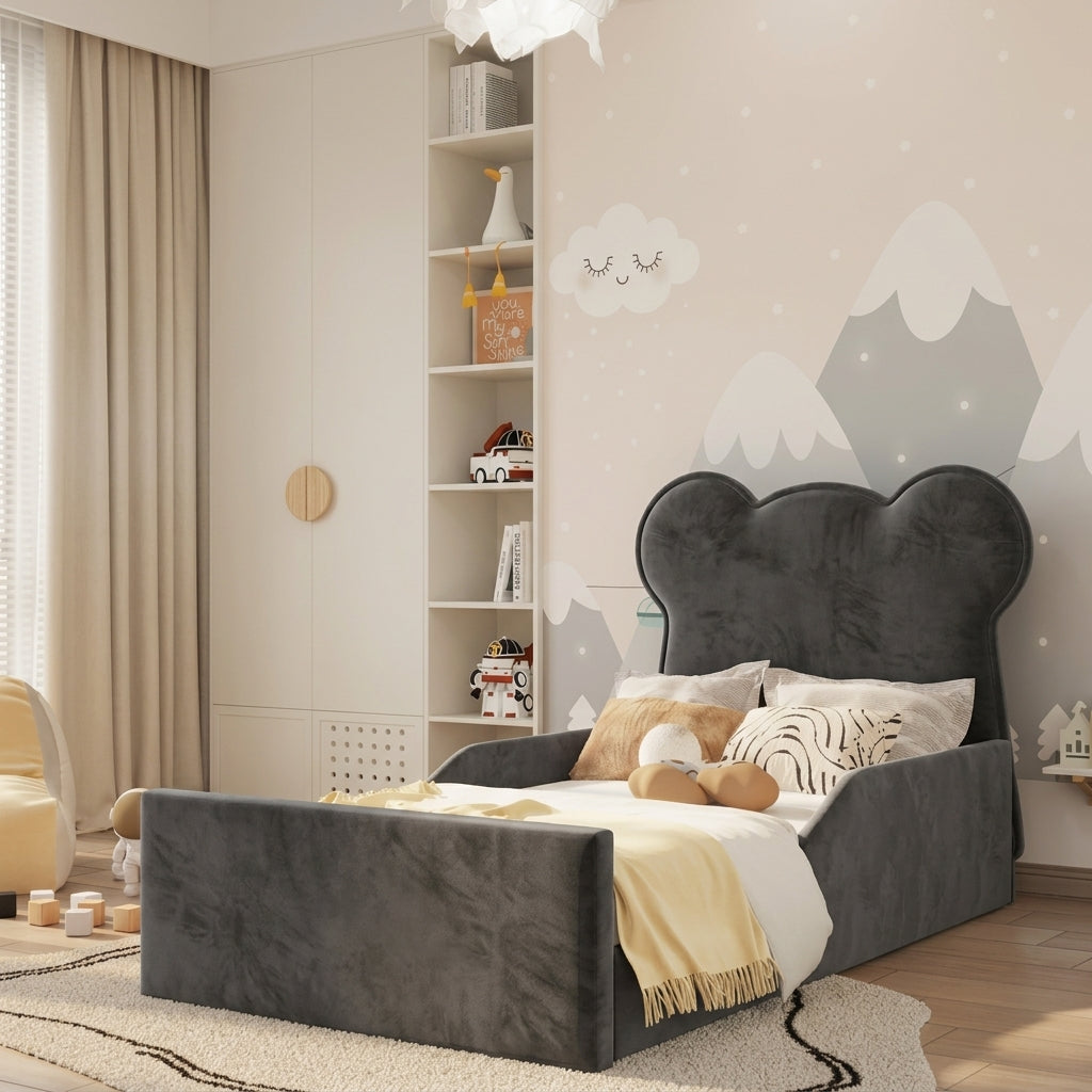 Plush Velvet Charcoal