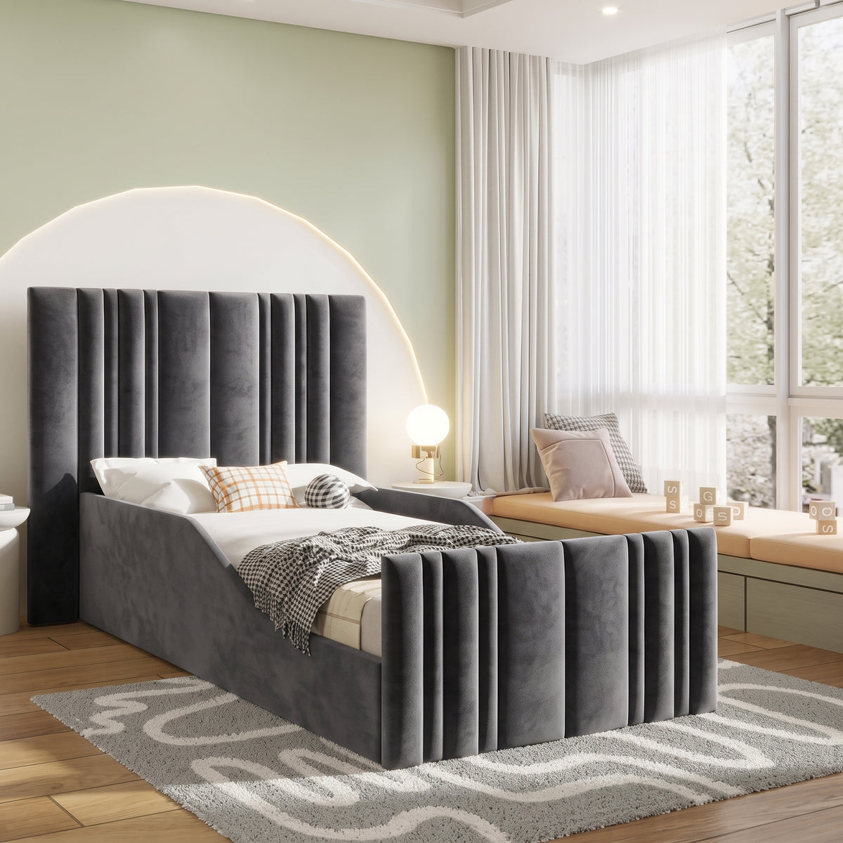 Plush Velvet Charcoal