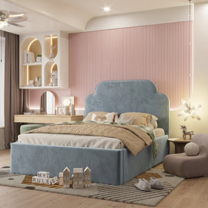 Plush Velvet Ice Blue