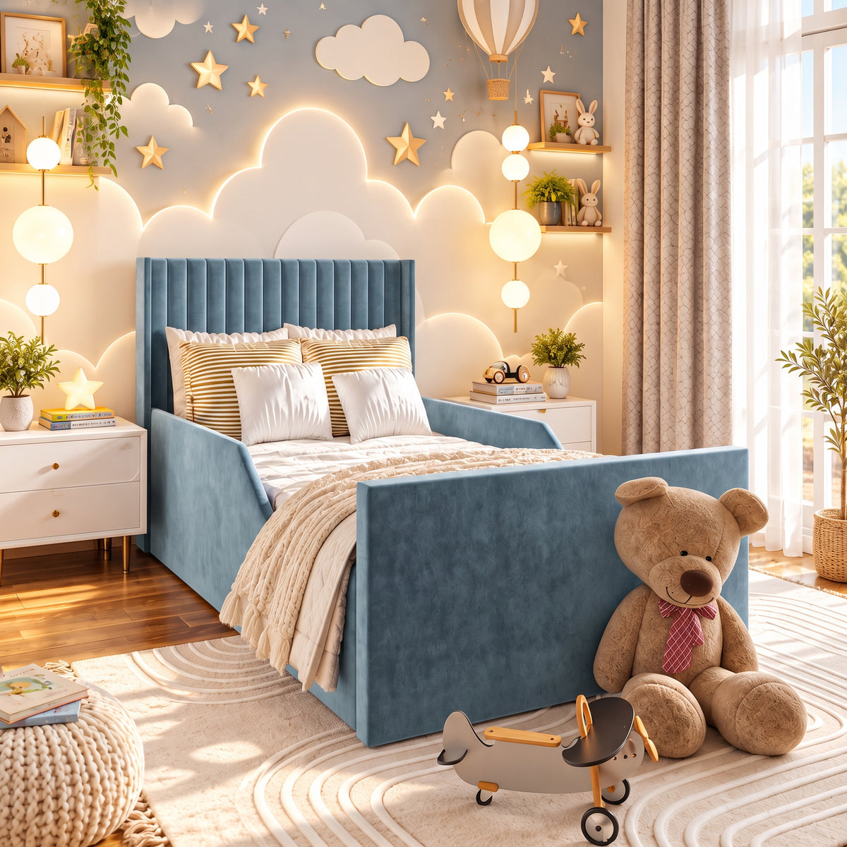 Plush Velvet Ice Blue