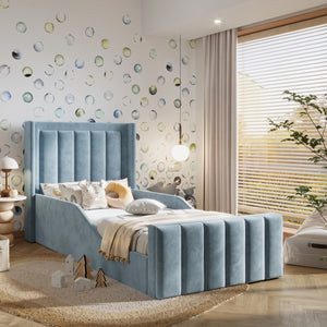 Plush Velvet Ice Blue