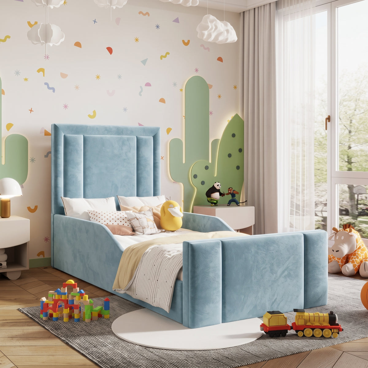 Plush Velvet Ice Blue