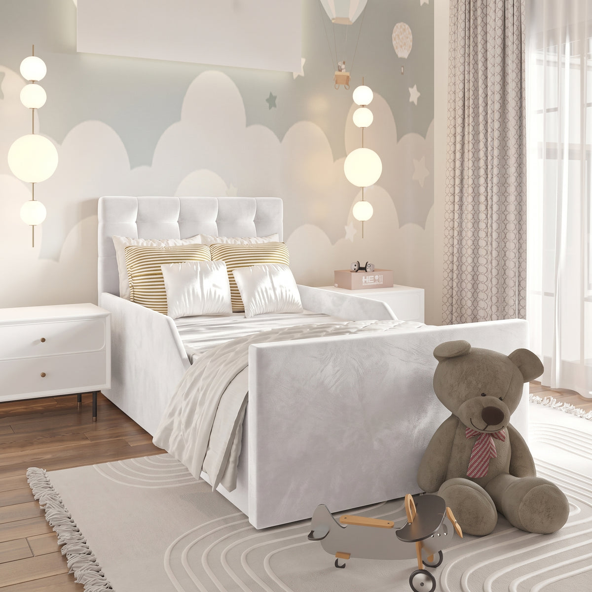 Plush Velvet White