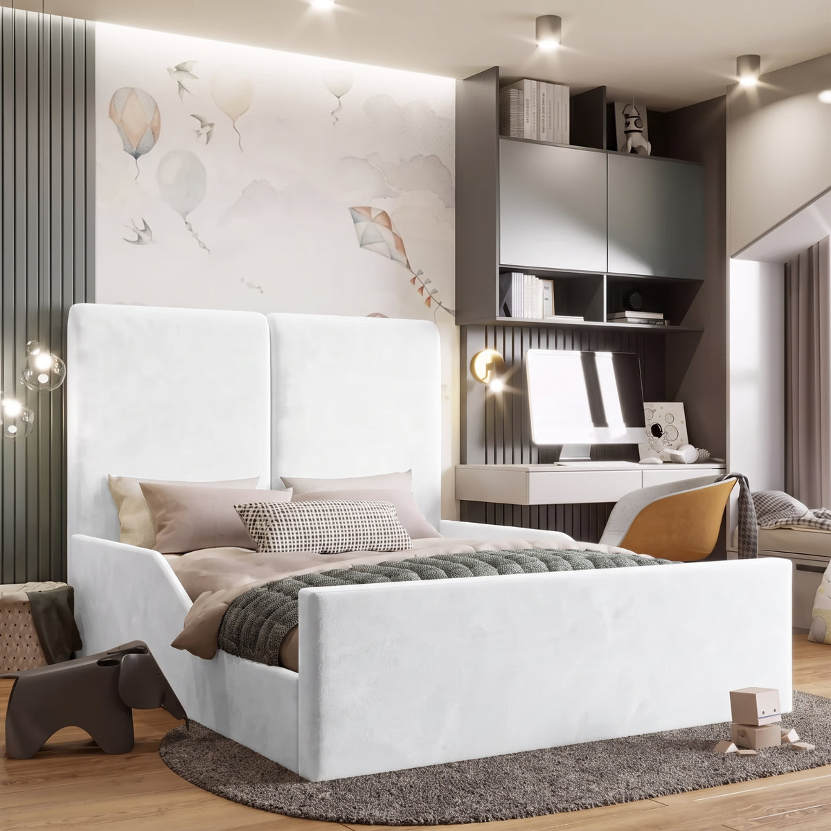 Plush Velvet White