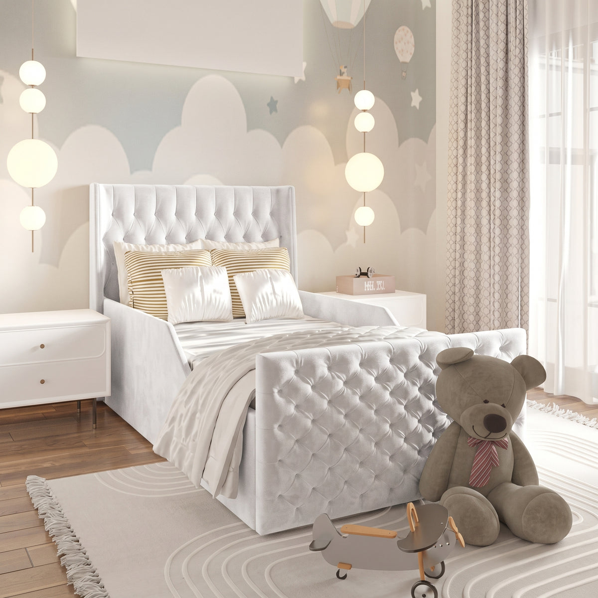 Plush Velvet White