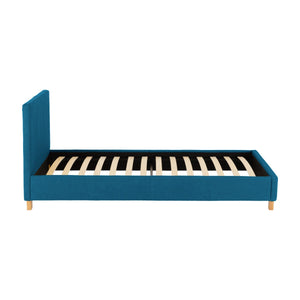 Prado 3FT Bed - Petrol Blue Fabric