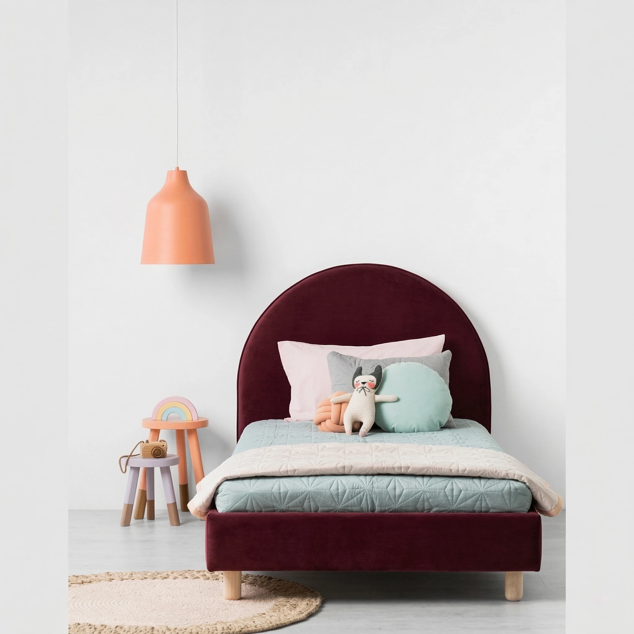 Plush Velvet Burgundy