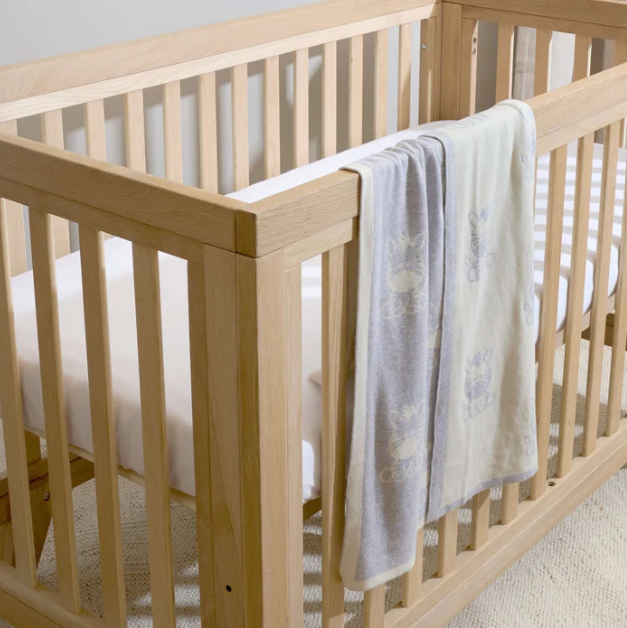 Clair De Lune Reversible Zebra Knitted Blanket [EX-DISPLAY]