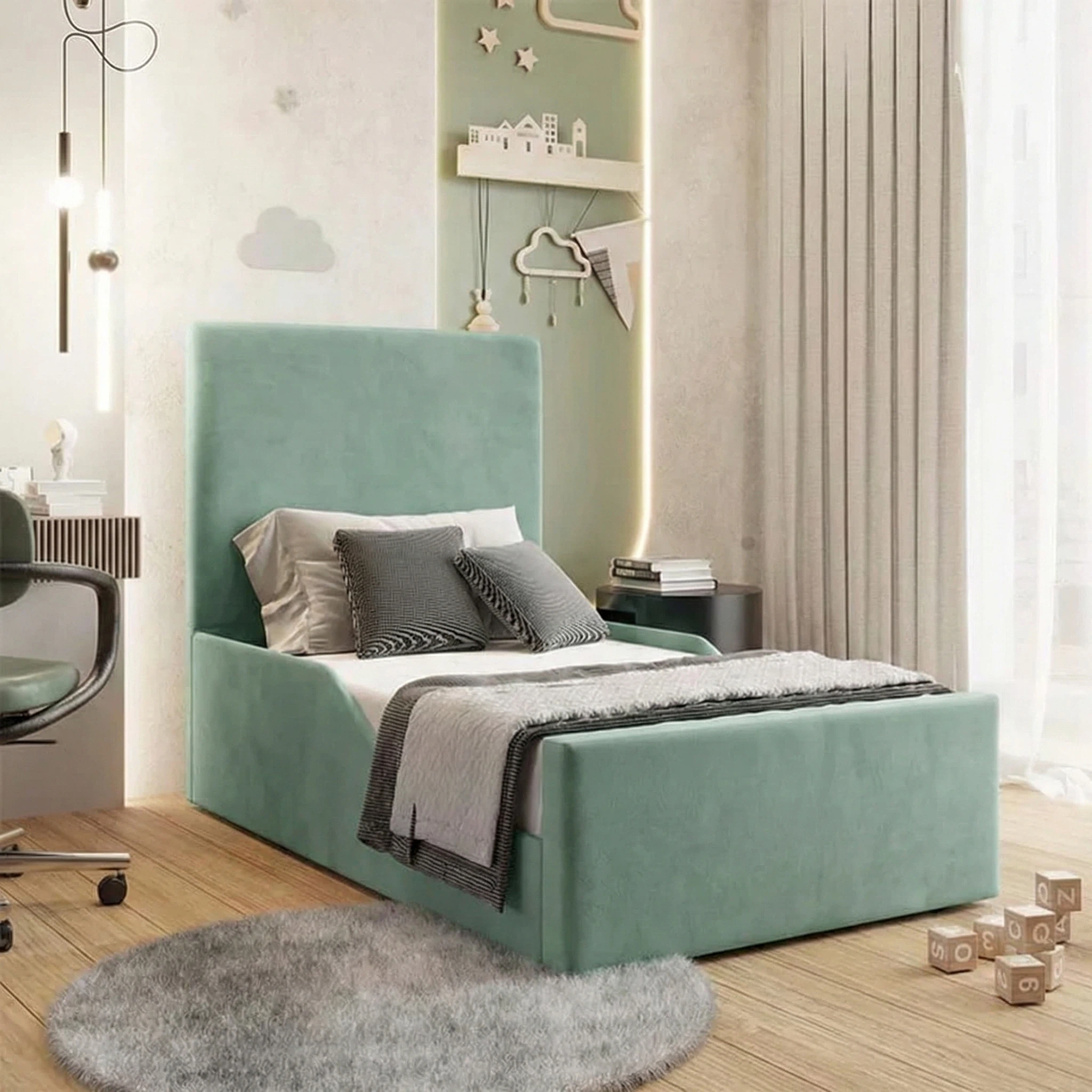 Plush Velvet Seafoam