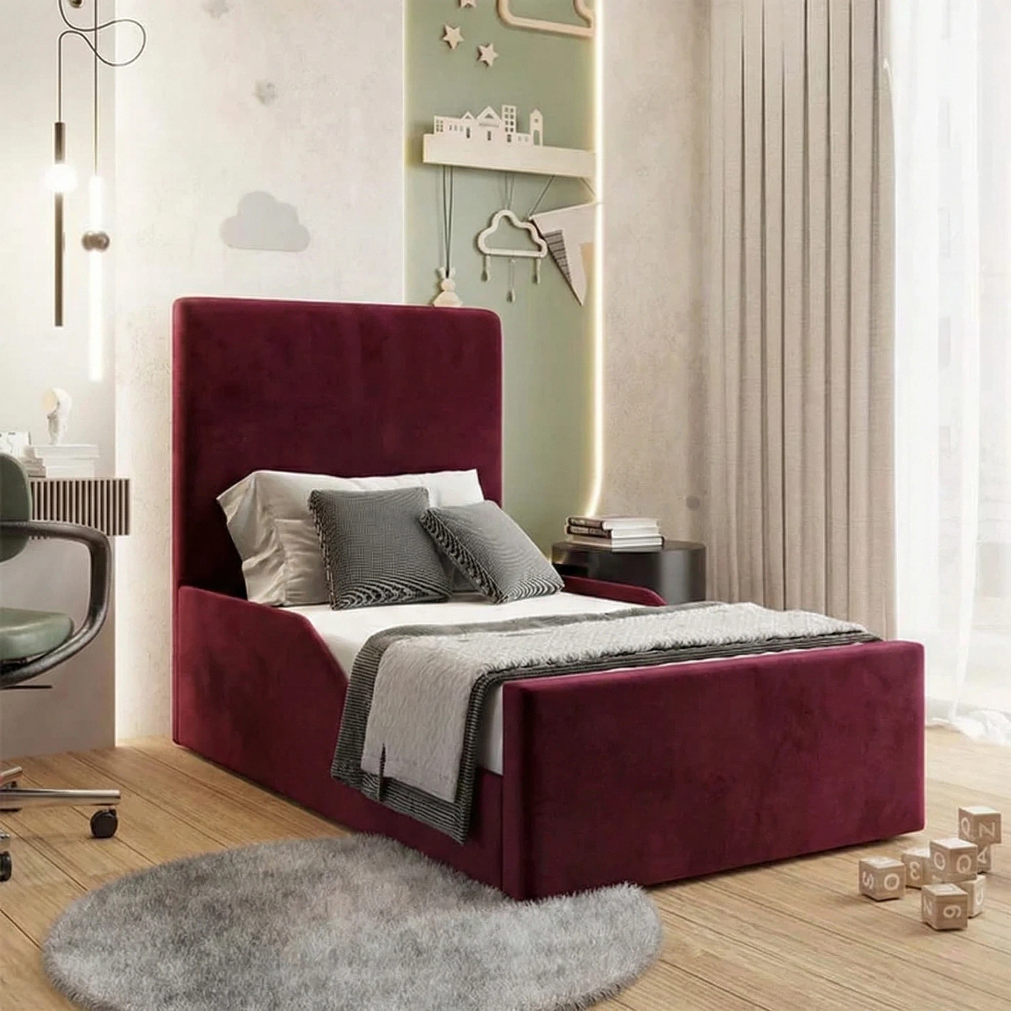 Plush Velvet Burgundy