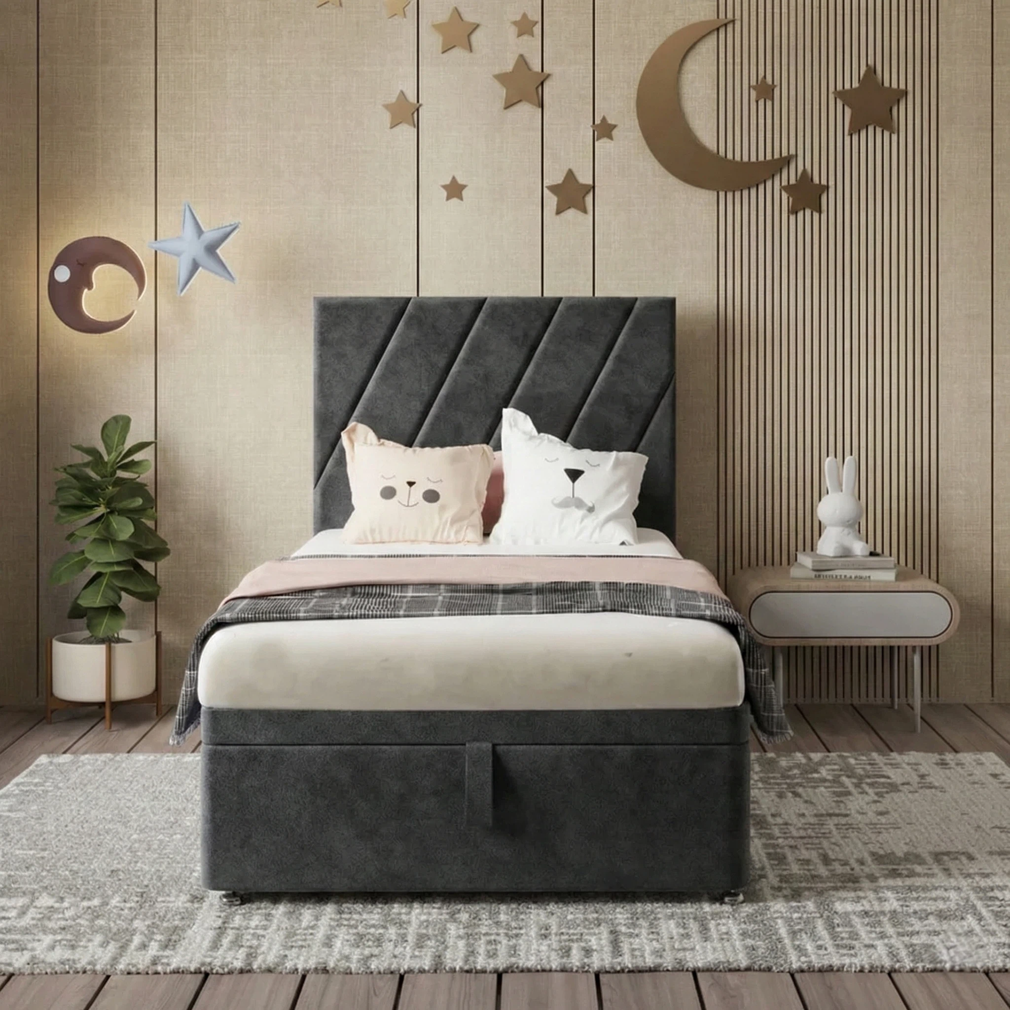 Plush Velvet Charcoal
