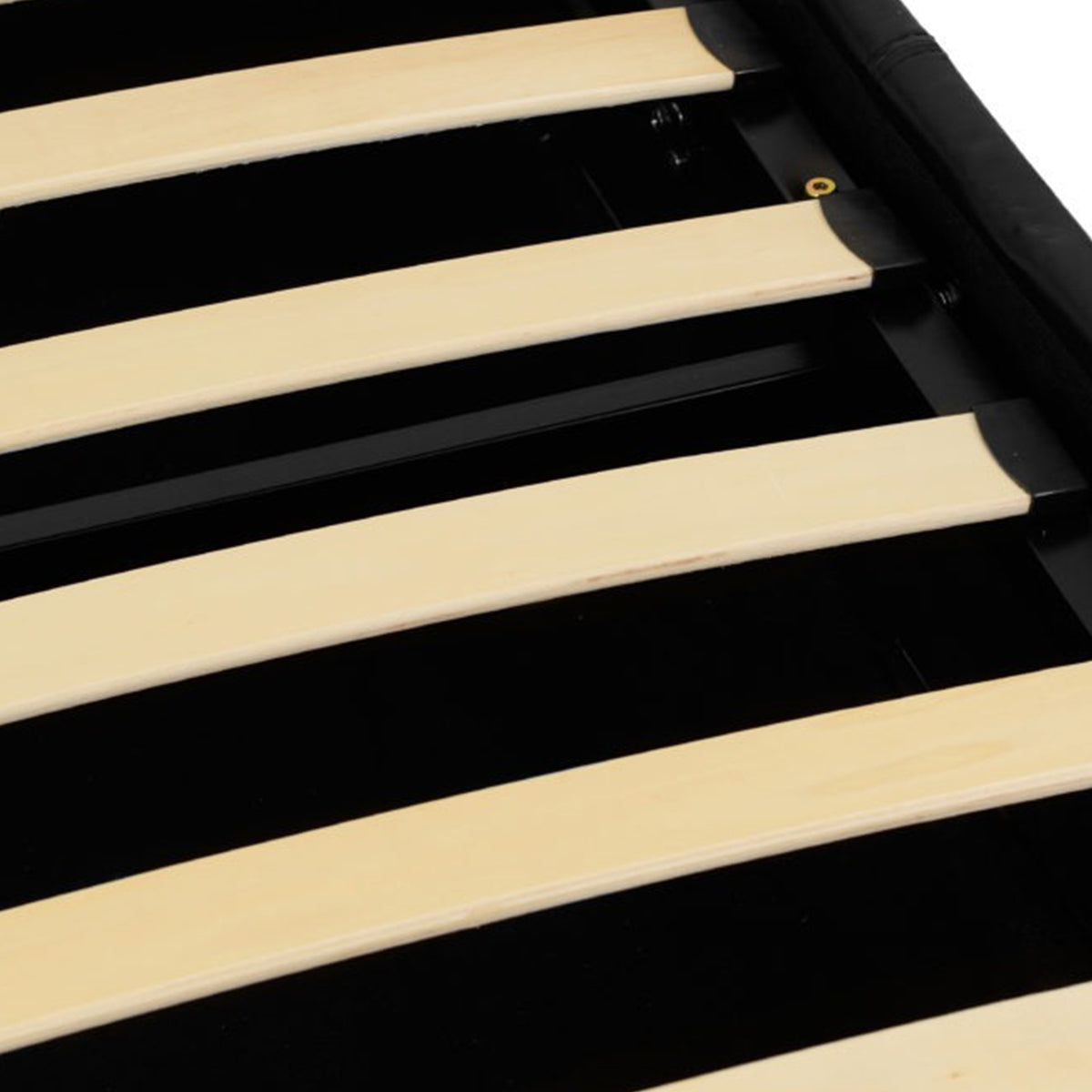 Waverley 5FT Storage Bed - Black Faux Leather