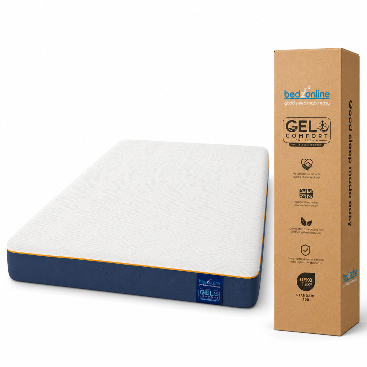 BedzOnline GelComfort cooling gel memory foam mattress