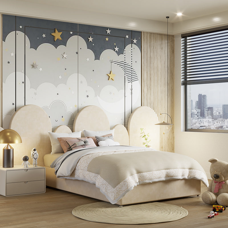 Circus Velvet Bed With Wall Panels (included 3x large 3x medium panels)