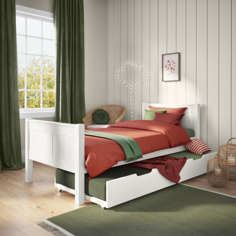Stompa Classic Single With A Trundle Bed Including Trundle Mattress 90x190cm