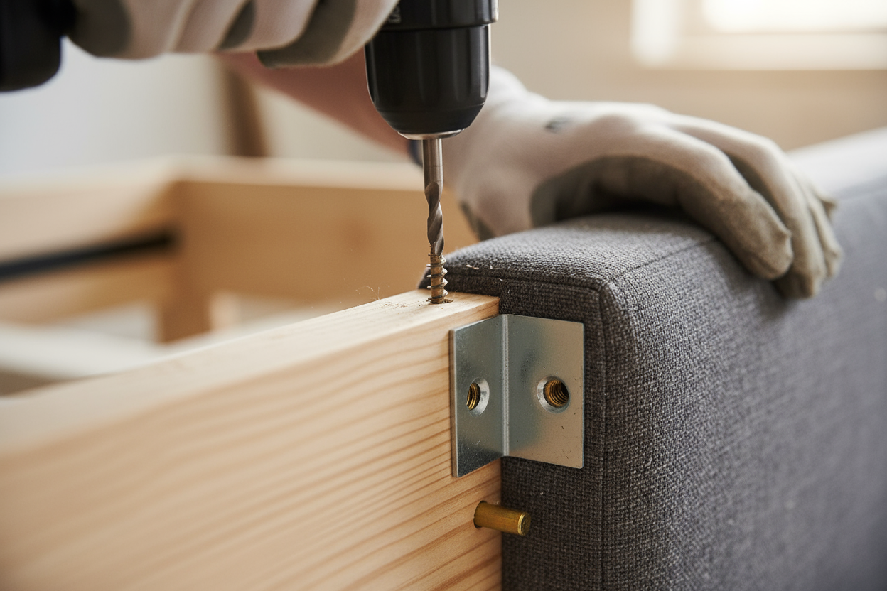 close look up of assembly