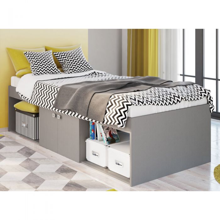 Kidsaw Low Single 3ft Cabin Bed - Grey